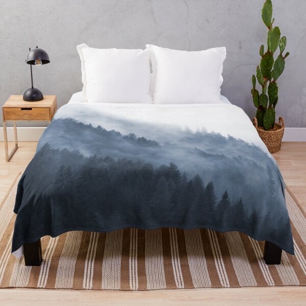 Item preview, Blue Misty Mountainside designed and sold by UrbanEpiphany.
