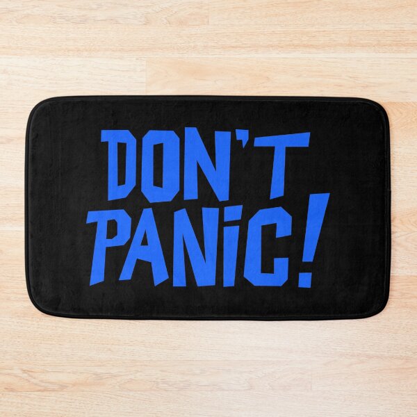 Item preview, NDVH Don't Panic - Blue 1 H2G2 designed and sold by Nik’s T-Shirts.