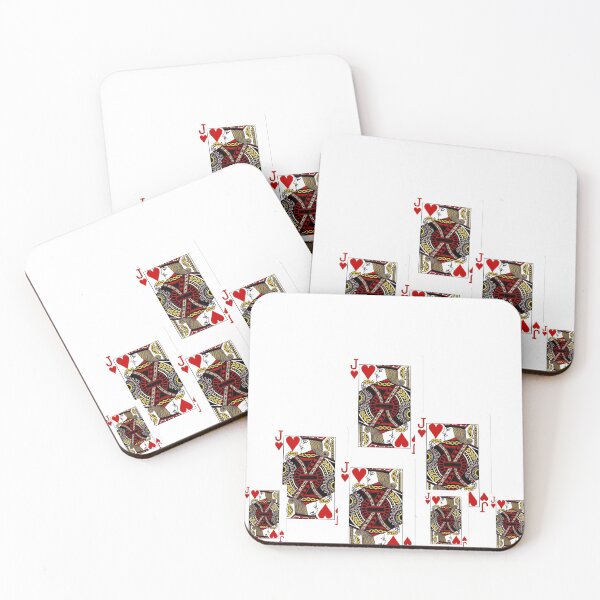 Item preview,   CORAZONES ROJOS JACKS JUGAR TARJETAS ARTE, designed and sold by sharlesart.