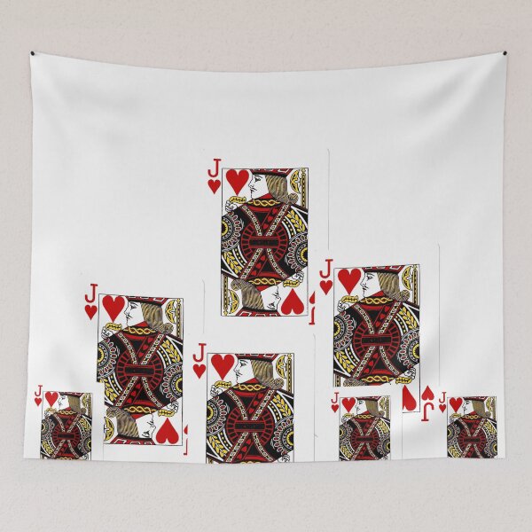 Item preview,   RED HEARTS JACKS  PLAYING CARDS ART, designed and sold by sharlesart.
