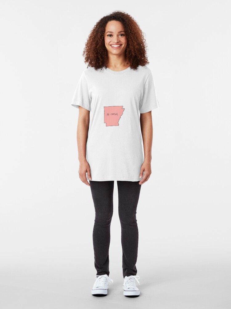 Alternate view of i am confusion...america explain Slim Fit T-Shirt