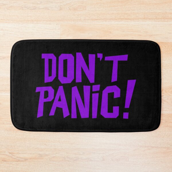 Item preview, NDVH Don't Panic - Purple 1 H2G2 designed and sold by Nik’s T-Shirts.