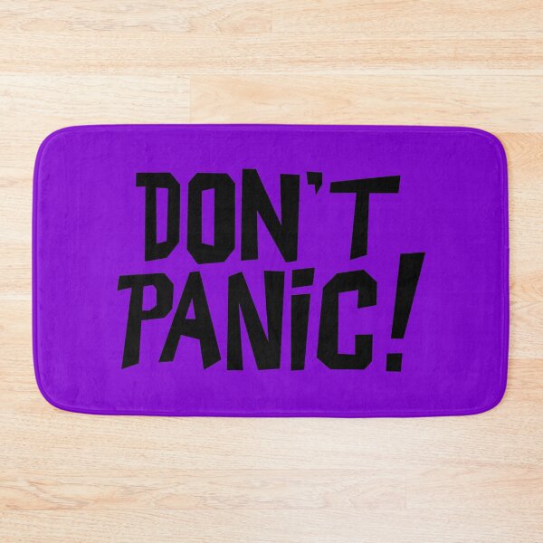 Item preview, NDVH Don't Panic - Purple 2 H2G2 designed and sold by Nik’s T-Shirts.