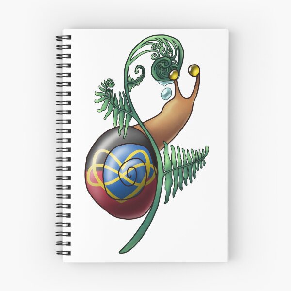 Item preview, Polyamory Flag Fern Pride Snail designed and sold by PrideSnails.