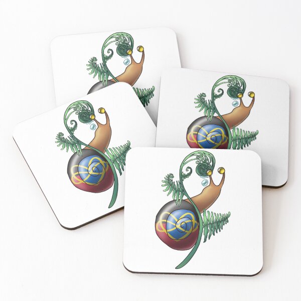 Item preview, Polyamory Flag Fern Pride Snail designed and sold by PrideSnails.