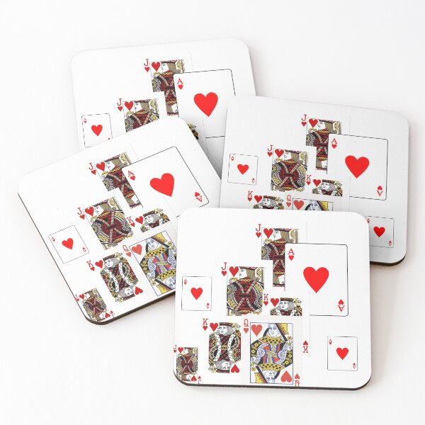 Item preview, ROYAL SUITE RED HEARTS PLAYING CARDS ART, designed and sold by sharlesart.