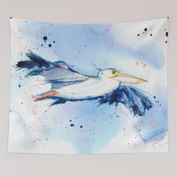 Item preview, Pelican in flight designed and sold by Peta Wakeham.