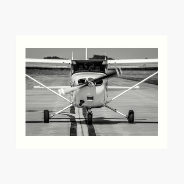 Cessna 172 on Taxiway Art Print