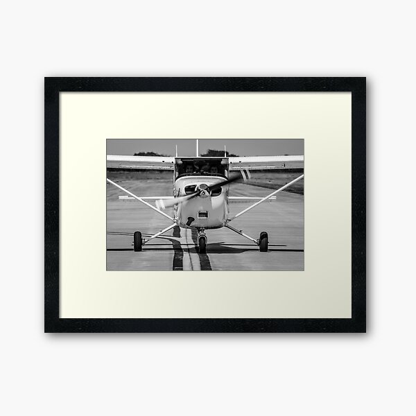 Cessna 172 on Taxiway Framed Art Print