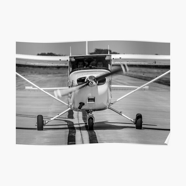 Cessna 172 on Taxiway Poster