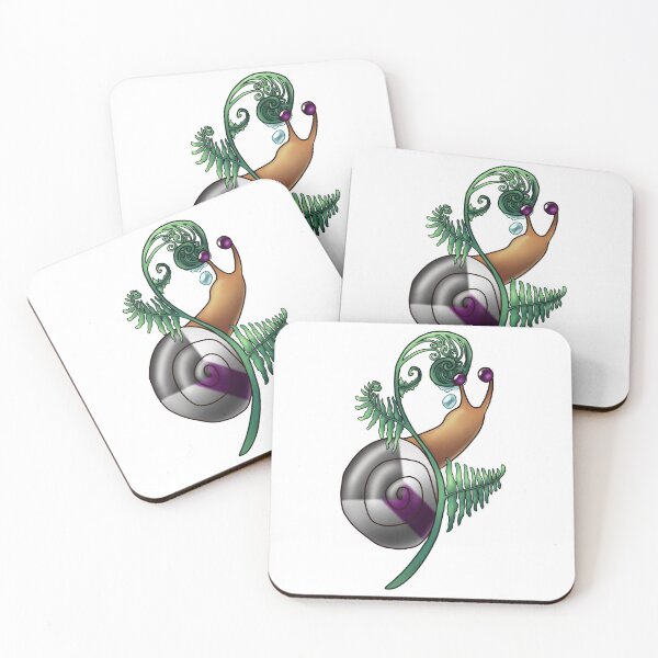 Item preview, Demisexual Fern Pride Snail designed and sold by PrideSnails.