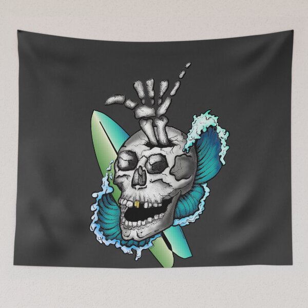 Item preview, Surfs Up Skull designed and sold by Gringoface.