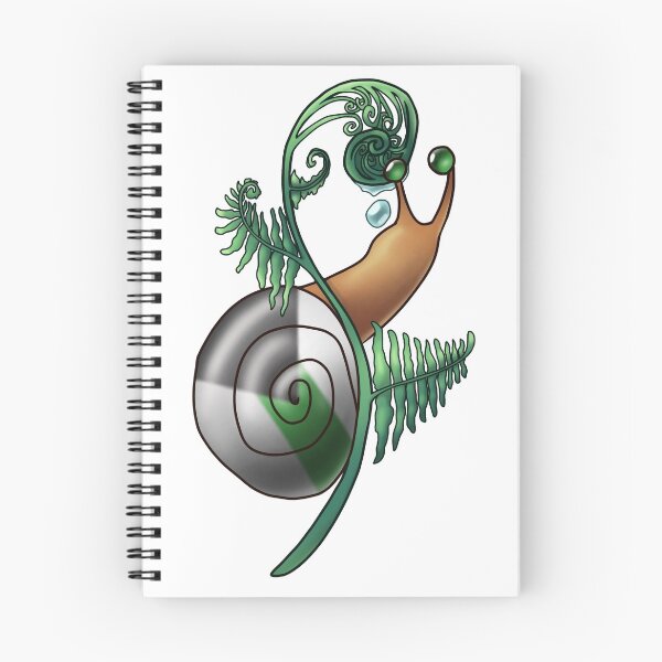 Item preview, Demiromantic Fern Pride Snail designed and sold by PrideSnails.