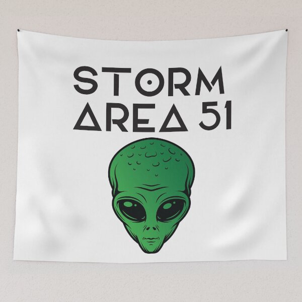 Item preview, Storm Area 51 Green Extraterrestrial Alien Head  designed and sold by Bria Jackson.