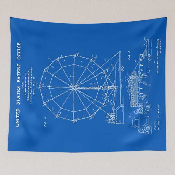 Artikelvorschau, Riesenrad Patent - Blueprint entworfen und verkauft von FinlayMcNevin.