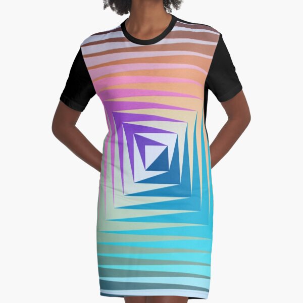 Victor #Vasarely, was a Hungarian-French #artist, who is widely accepted as a #grandfather and leader of the #OpArt movement Graphic T-Shirt Dress