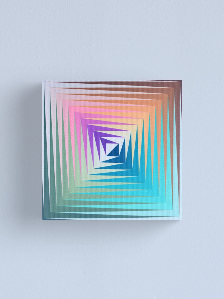 Alternate view of Victor #Vasarely, was a Hungarian-French #artist, who is widely accepted as a #grandfather and leader of the #OpArt movement Canvas Print