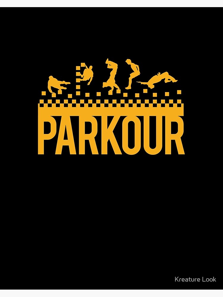 Lámina rígida «Parkour Heartbeat | equipo de parkour | ropa parkour |  camiseta parkour | chicos del parkour | sudadera con capucha parkour |  evolución del parkour | parkour navidad» de qtstore12 | Redbubble