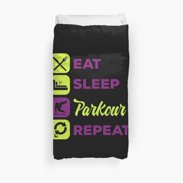 Parkour Duvet Covers Redbubble - roblox adventures insane backflips in roblox parkour