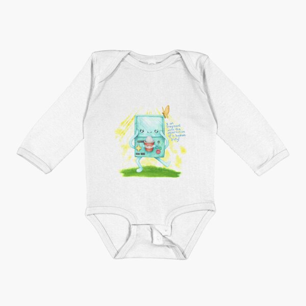 Pregnant BMO Long Sleeve Baby One-Piece