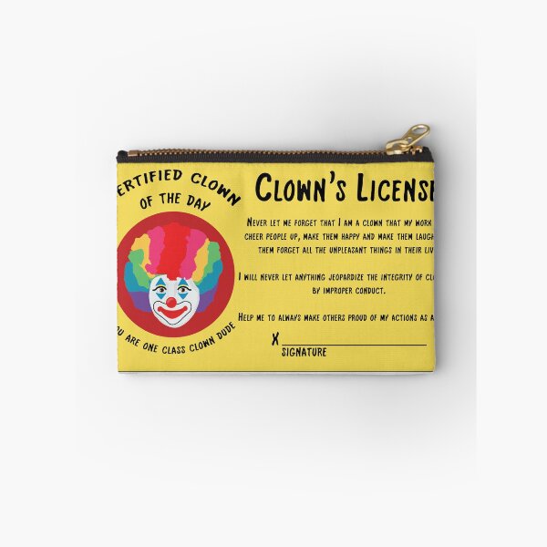 Item preview, Clown Licence designed and sold by EmilyCreations.