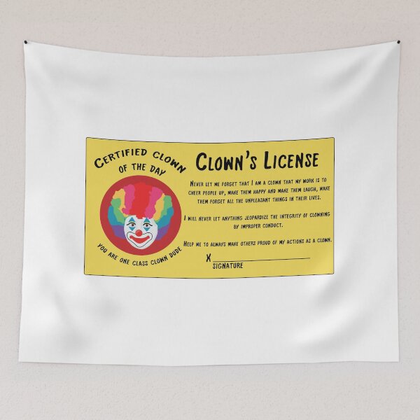 Item preview, Clown Licence designed and sold by EmilyCreations.