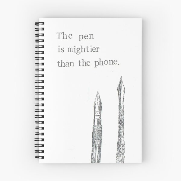 Item preview, The Pen Is Mightier Than The Phone designed and sold by BlueSpecsStudio.