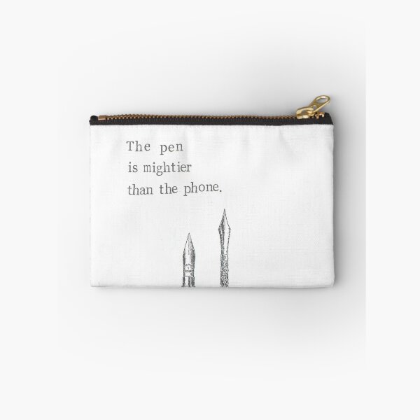 Item preview, The Pen Is Mightier Than The Phone designed and sold by BlueSpecsStudio.
