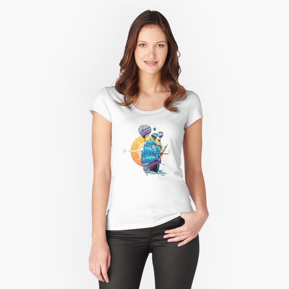 Item preview, Fitted Scoop T-Shirt designed and sold by Goldskee.
