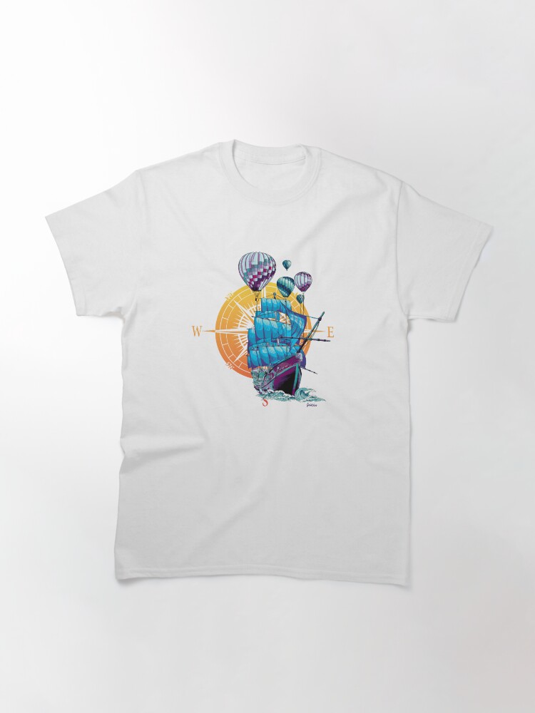 Thumbnail 3 of 7, Classic T-Shirt, Floating Ship designed and sold by Goldskee.