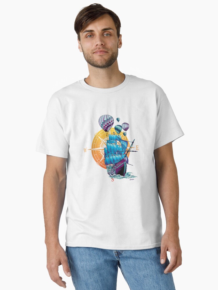 Thumbnail 1 of 7, Classic T-Shirt, Floating Ship designed and sold by Goldskee.