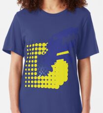 SLASH!! (Matrix Blue) Slim Fit T-Shirt