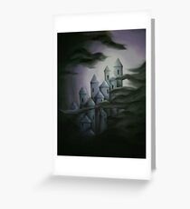 Dark fairytale castle Greeting Card