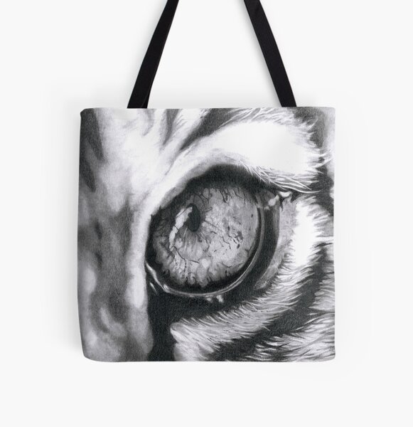 Tiger's eye - Closeup All Over Print Tote Bag