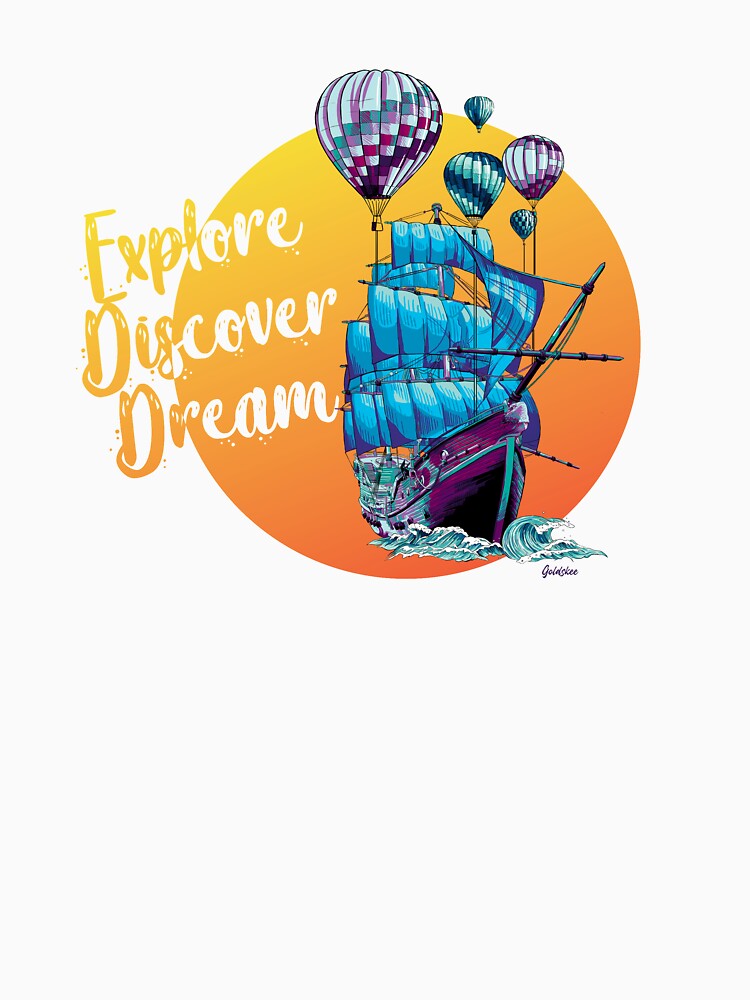 Thumbnail 7 of 7, Classic T-Shirt, Float away with me designed and sold by Goldskee.