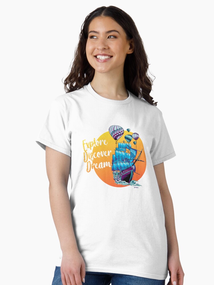 Thumbnail 1 of 7, Classic T-Shirt, Float away with me designed and sold by Goldskee.