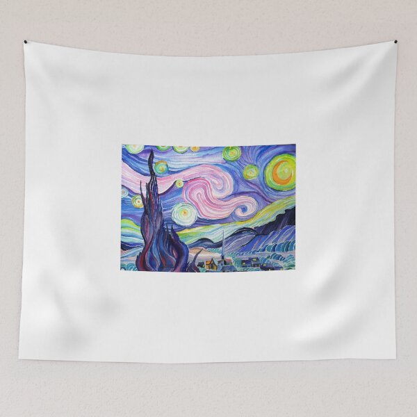 Item preview, my  watercolor attempt at VanGogh's starry night....... designed and sold by kevin56.
