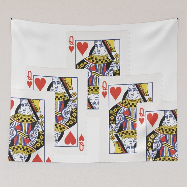 Item preview, #2 DECORATIVE  RED QUEEN OF HEARTS PLAYING CARDS ART, designed and sold by sharlesart.