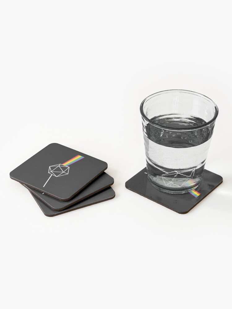 Alternate view of Dungeons and Dragons Dark Side of the Moon Pink Floyd Coasters (Set of 4)