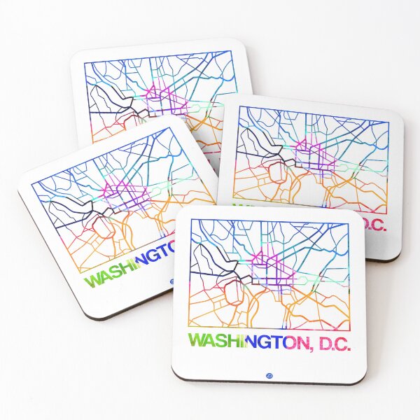 Item preview, Washington D.C. Watercolor Street Map designed and sold by Irina March.