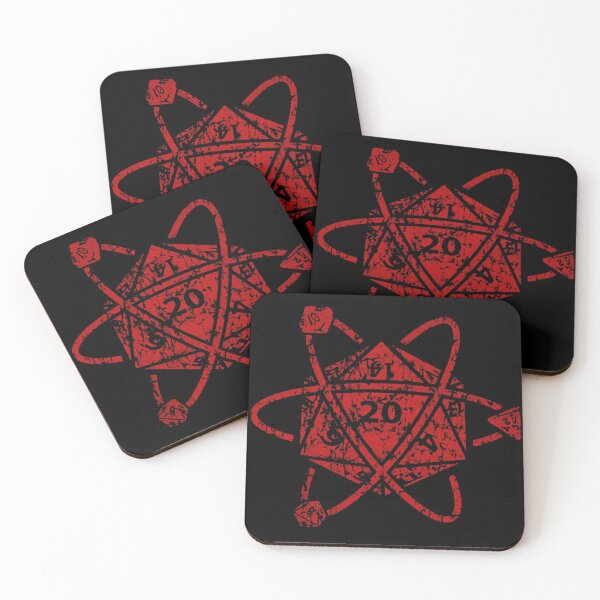 Dungeons and Dragons D20 Coasters (Set of 4)