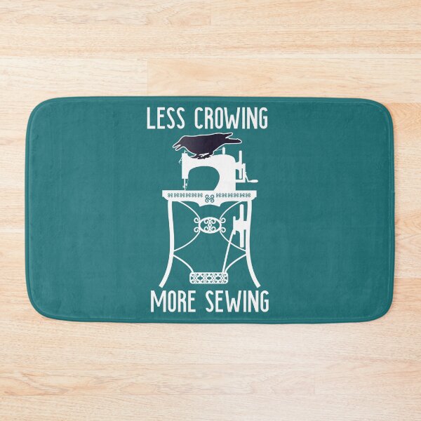 Item preview, Funny Sewing product Less Crowing More Sewing Quilting Crafter print designed and sold by doodabobs.