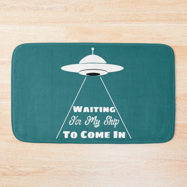 Item preview, Funny Alien UFO product Waiting for My Ship to Come In print designed and sold by doodabobs.