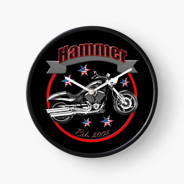 Victory Hammer U.S.A. Star Motorcycle Clock