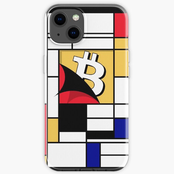 "Bitcoin: Mondrain est Satoshi" Coque souple iPhone