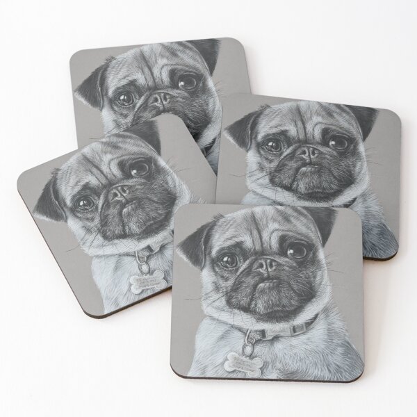 Item preview, Pug! Monochrome Pug!  designed and sold by bizzielizzieart.