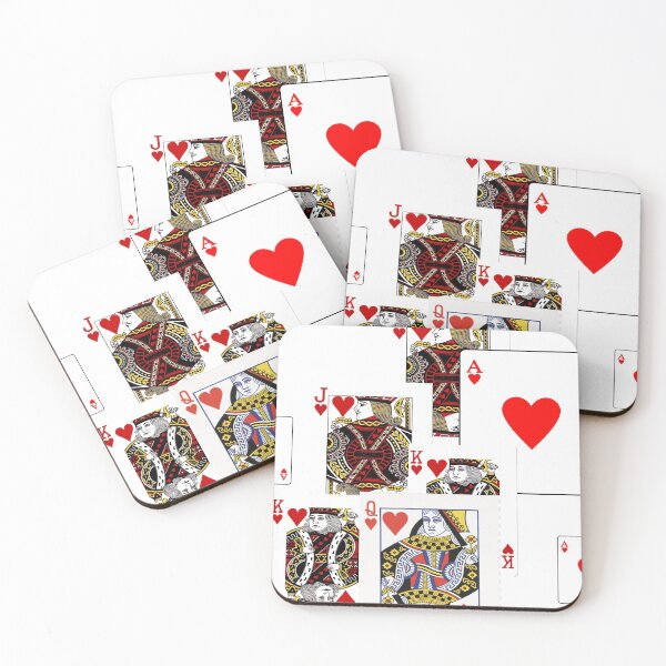 Item preview,  ROYAL COURT RED HEARTS PLAYING CARDS ART designed and sold by sharlesart.