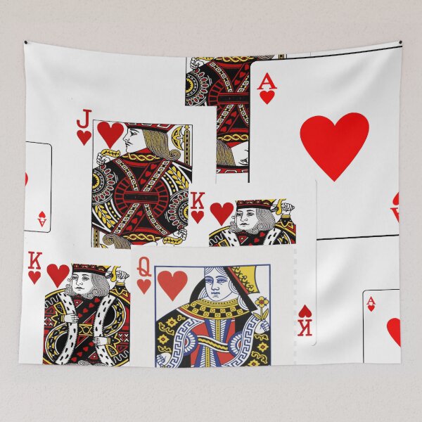 Item preview,  ROYAL COURT RED HEARTS PLAYING CARDS ART designed and sold by sharlesart.