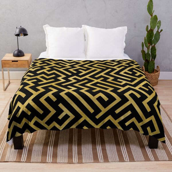 Item preview, Maze -Black and Gold- designed and sold by lematworks.