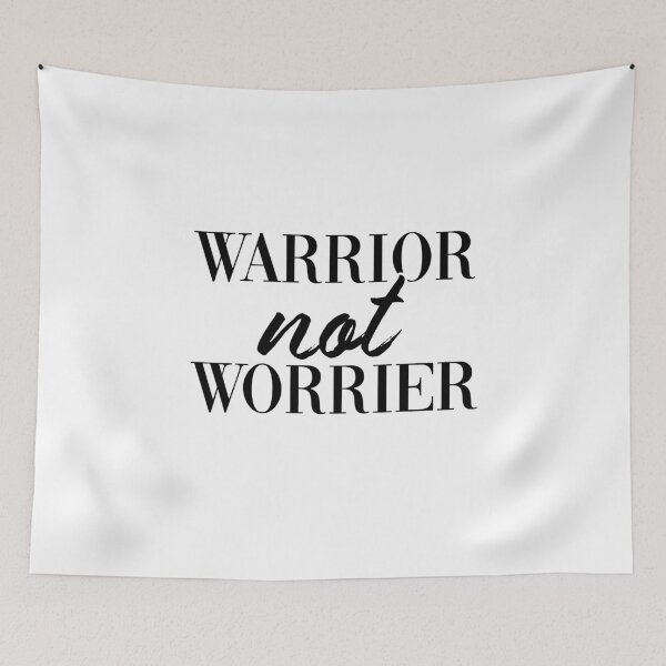 Item preview, Warrior Not Worrier  designed and sold by Allison Manson.